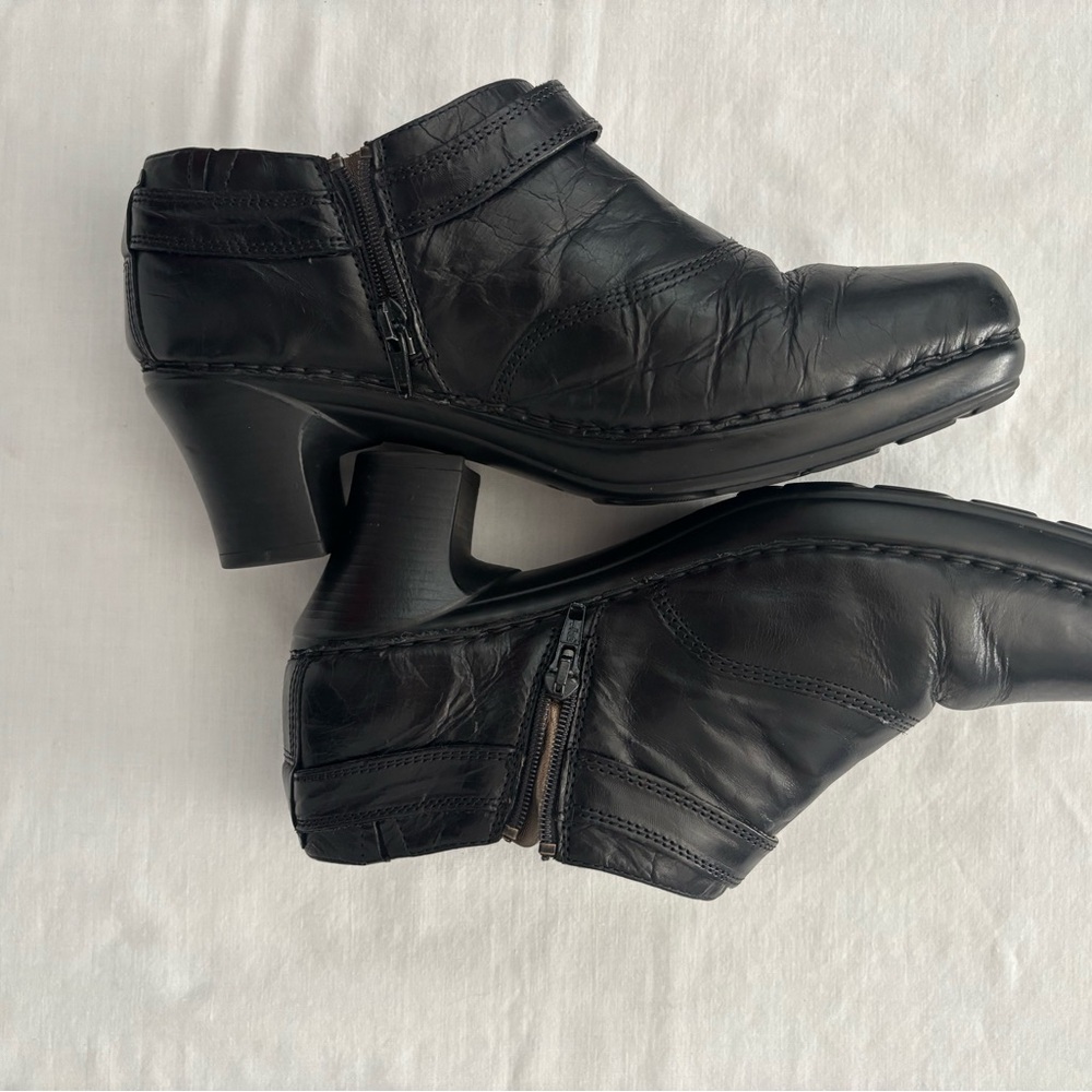 Josef Seibel Black Ankle Booties Size 41  (EU) 10/10.5 (USA) - Picture 8 of 11
